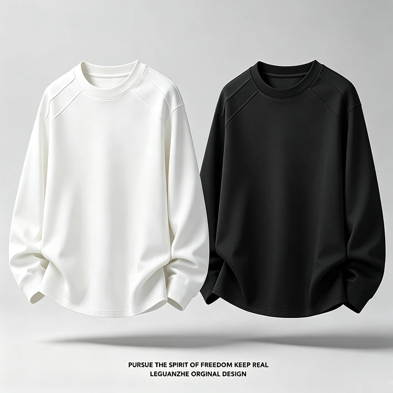 Mens Fashion Summer - Kaos Lengan Panjang Model Raglan dengan