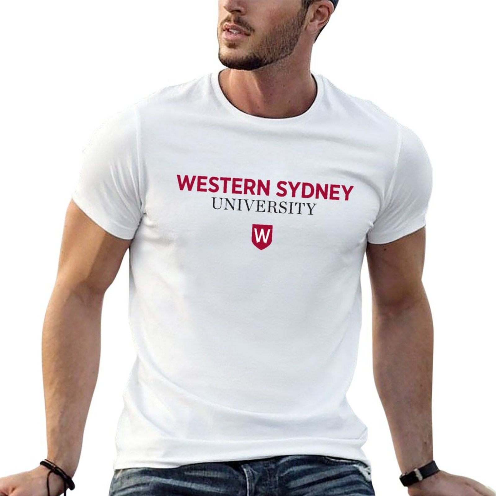 Men'S Fashion Sydney - Kaos Universitas Western Sydney, model kaos