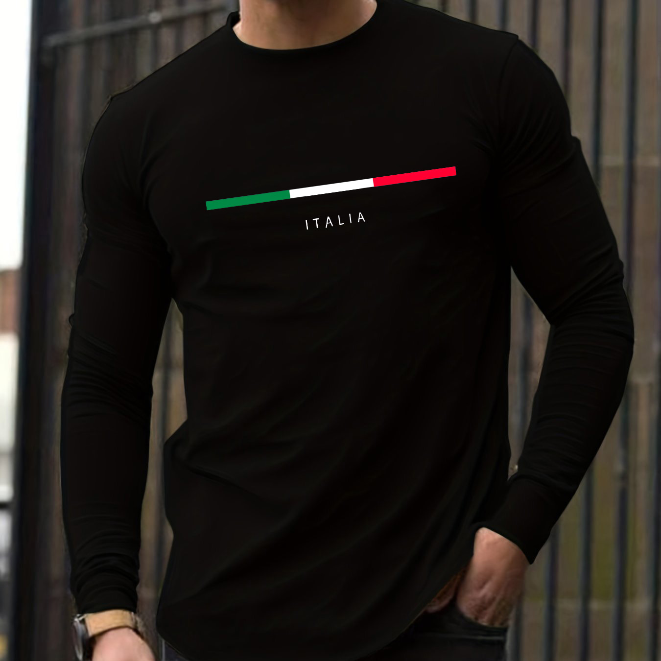 Kaos lengan panjang pria berba - Mens Fashion Summer ulasan dan harga