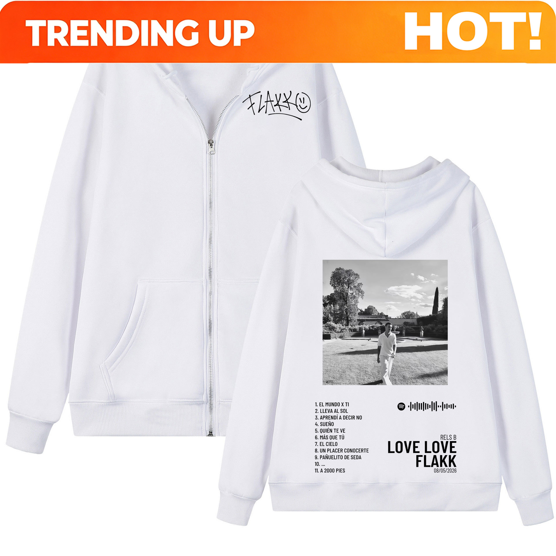 Rapper Rels B Love Love Flakk  - Mens Fashion Zip Up Hoodies ulasan dan harga