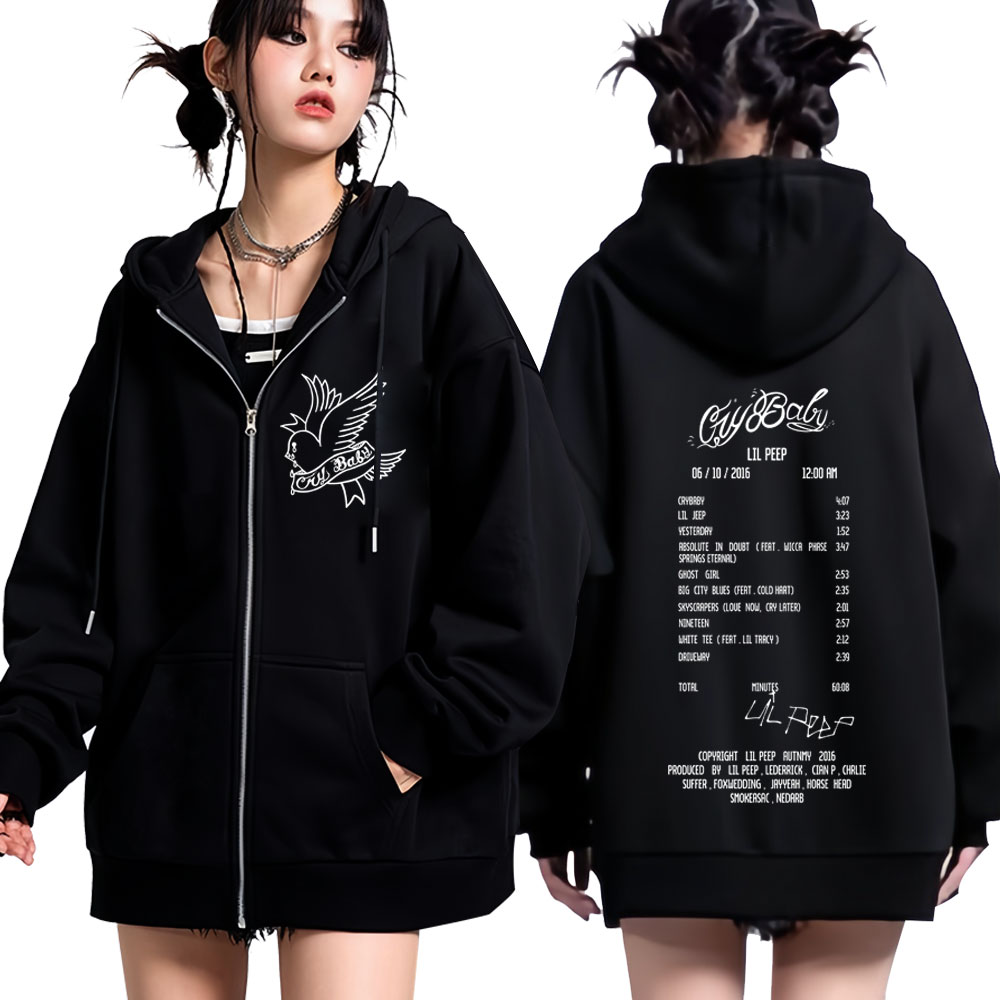 Hoodie Zipper Grafis Album Cry - Mens Fashion Zip Up Hoodies ulasan dan harga