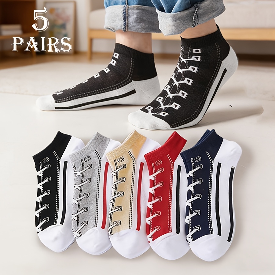 5 Pasang Kaus Kaki Pria Musim  - Socks Ankle Men ulasan dan harga
