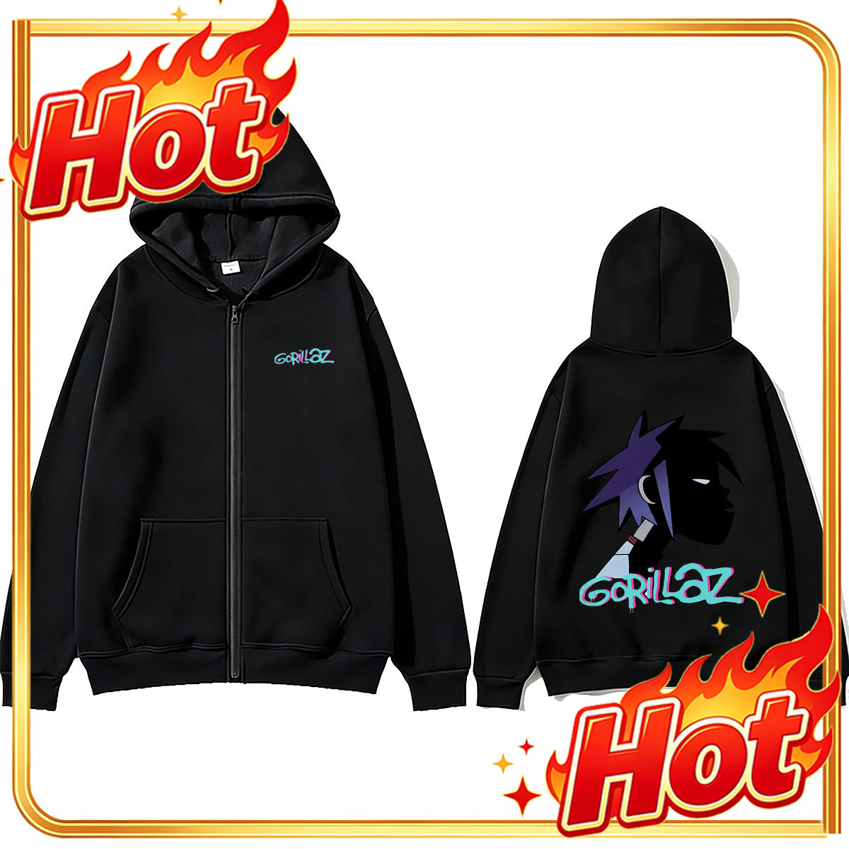Jaket Hoodie dengan Resleting  - Mens Fashion Zip Up Hoodies ulasan dan harga