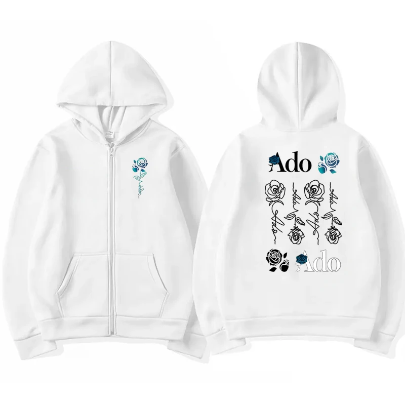 Hoodie Zipper Cetak Grafis Ado - Mens Fashion Zip Up Hoodies ulasan dan harga