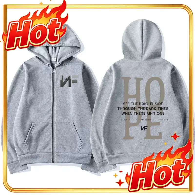Hoodie Rapper NF Hope Tracklis - Mens Fashion Zip Up Hoodies ulasan dan harga