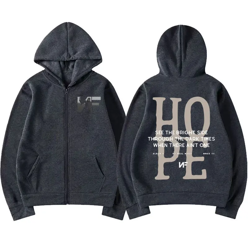 Hoodie Rapper NF Hope Tracklis - Mens Fashion Zip Up Hoodies ulasan dan harga